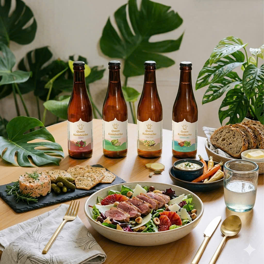 Queen Kombucha trong phong cách sống lành mạnh